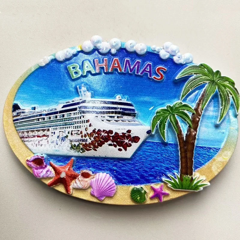 

Bahamas Cruise Ship 3D Resin Fridge Magnet - ‌Decorative Home/Room Decor fridge magnets‌ - ‌Strong & Cute Refrigerator Magnet