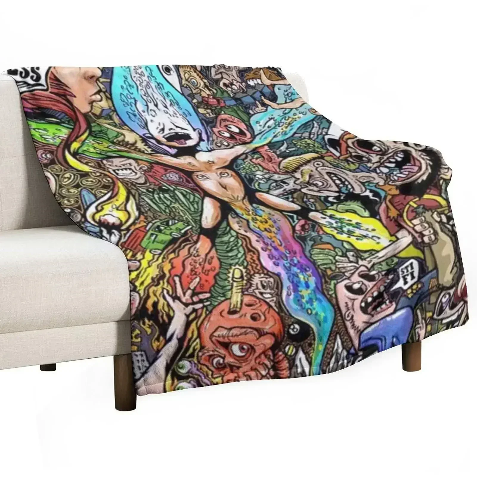 Sticky Fingers Caress Your Soul Album Cover Throw Blanket Giant Sofa Single halloween For Sofa Thin Blankets