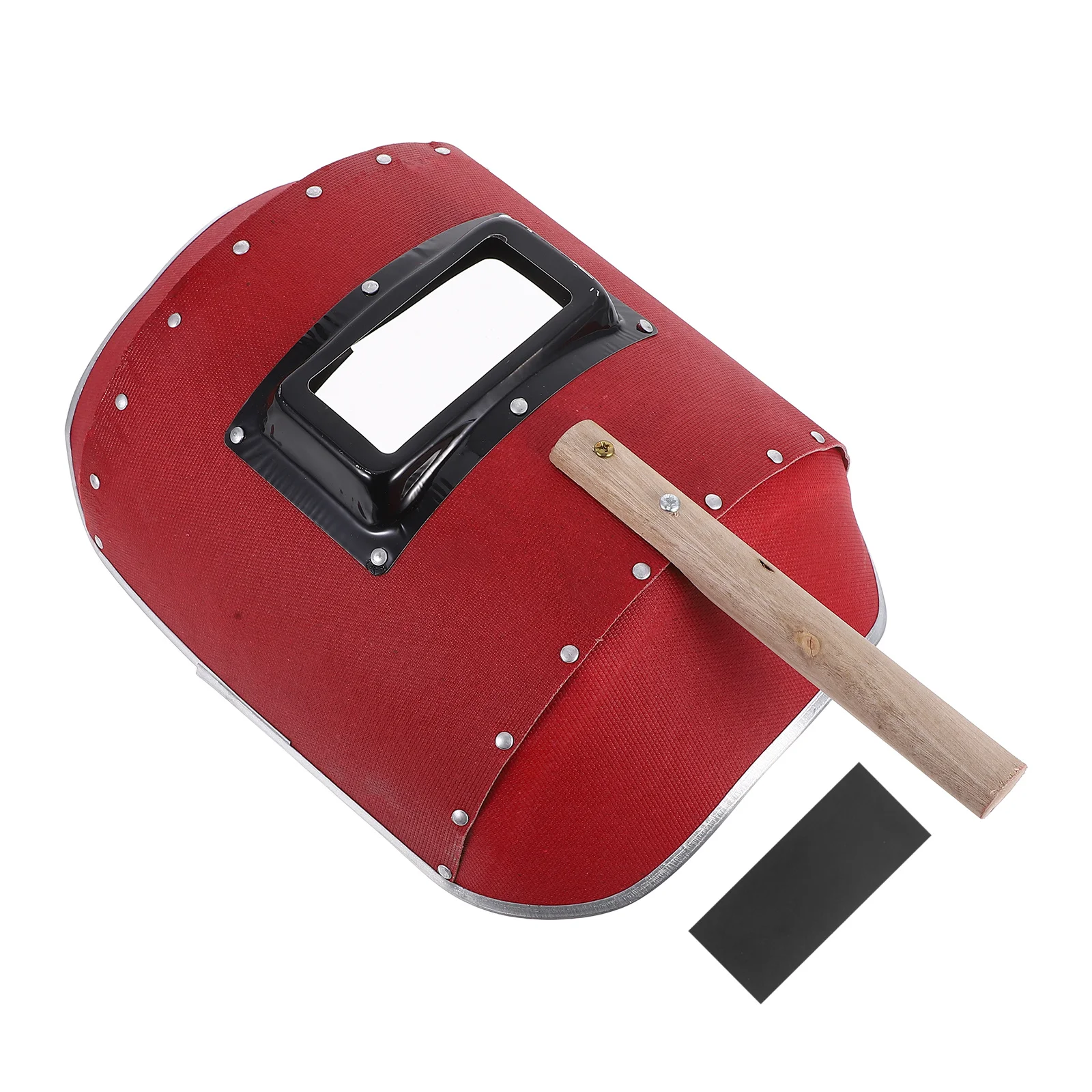 Máscara de soldagem portátil para soldadores, lente de alta transparência, alumínio, madeira, papel, construção, reutilizável, resistente a faísca, segurança