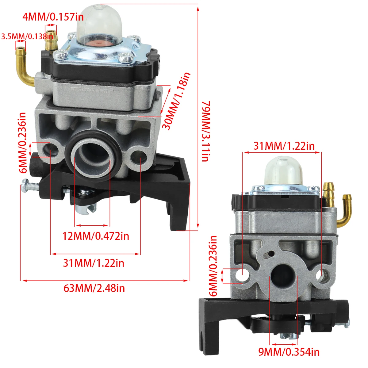 Carburetor for GX25 GX25N GX25NT FG110 4 Cycle Engine, Replaces 16100-Z0H-825