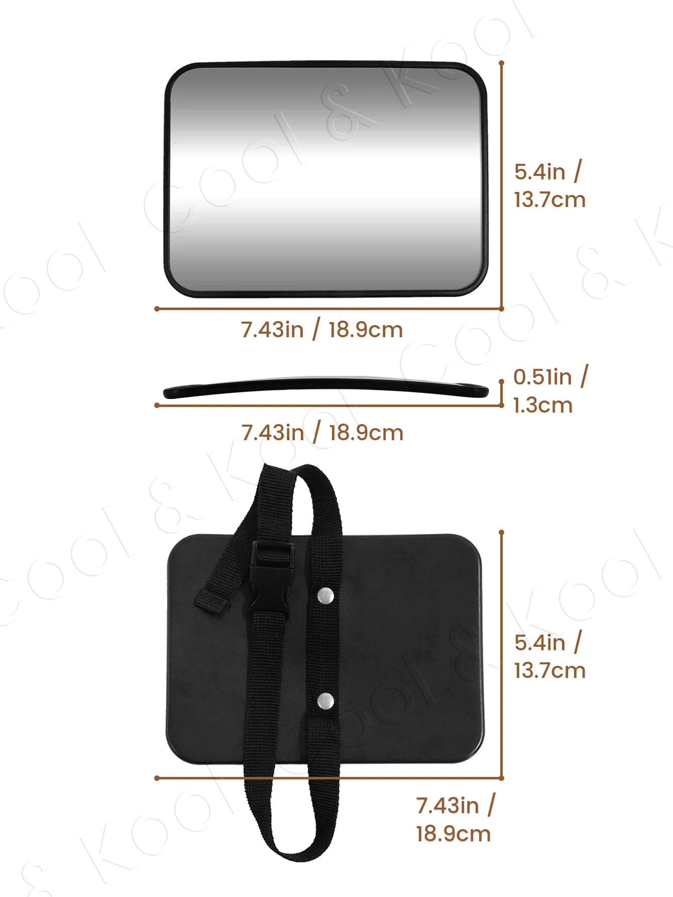 1pc Baby Car Mirror Rearview Infant Child Monitoring Mirror for Vehicle Rear Seat Universal Fit Baby Car Mirror
