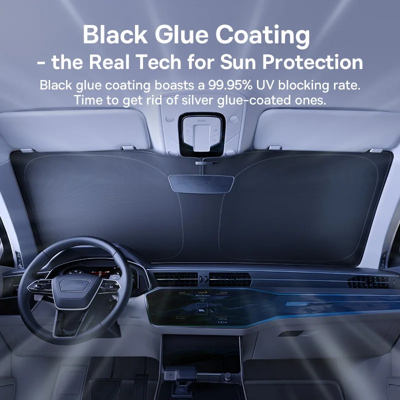 Baseus DT1 Car Sunshade Windshield Cover Folding Car Front Window UV Sun Protection for Summer Sun Shade Curtain Protector