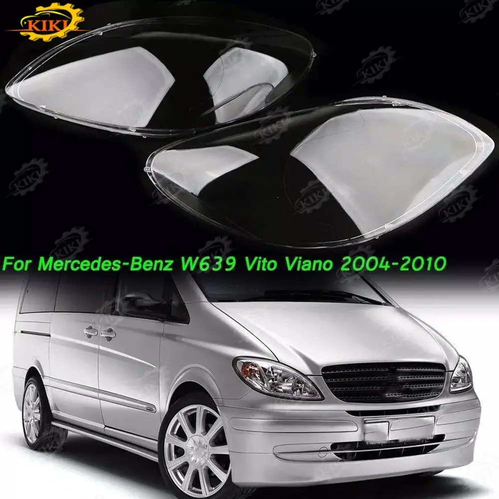 

For Mercedes-Benz Vito Viano W639 2004-2010 Headlamp Lens Cover Transparent Lampshades Headlight Glass Original Lamp Shell
