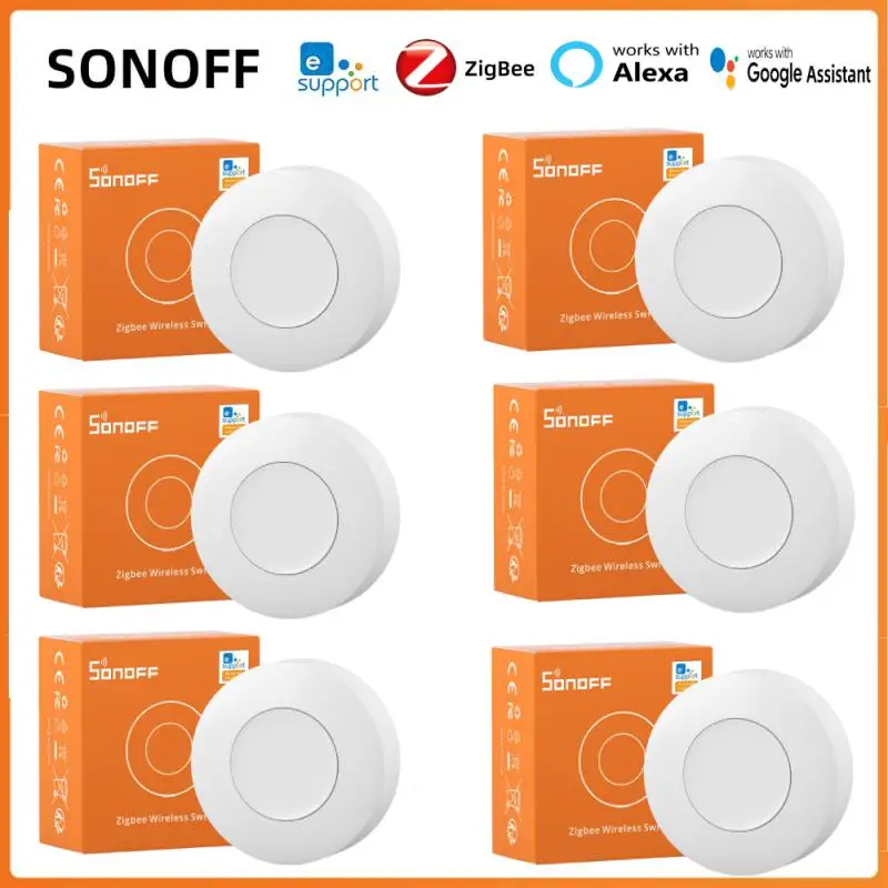 Sonoff Zigbee SNZB-01P Wireless Switch SOS Emergency Button On/off Light Switch One Key Alarm 3 Mode Switch Alexa Google Home