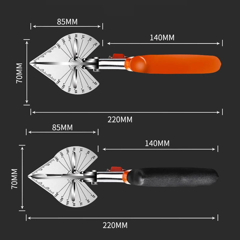 45-135 Degree Miter Cutter Shear Mitre Scissor Siding Wire Duct PVC Plastic Pipe Hose Scissors Hand Tools Angle Shear