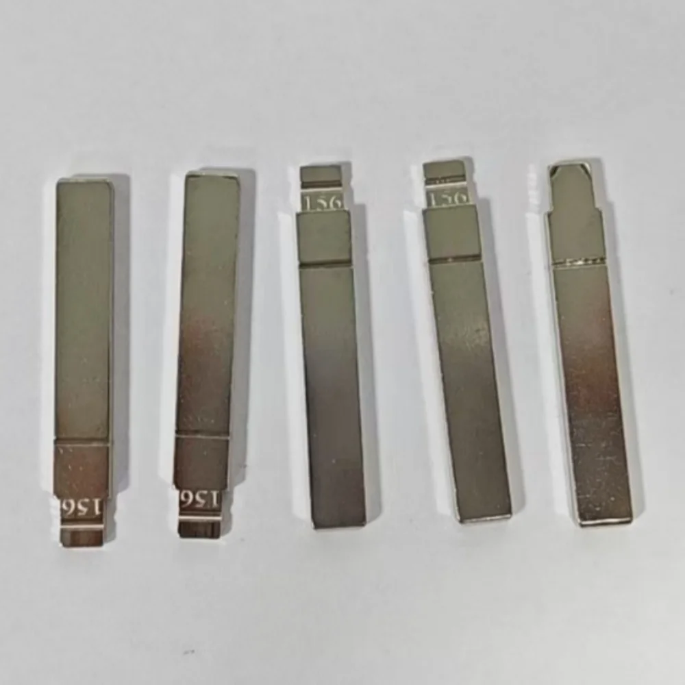 10Pcs/Lot #156 Metal Uncut Flip Key Blade Blank Compatible KD VVDI Remote Key For Hyundai Verna Kia K5 Replacement Car Key Spare