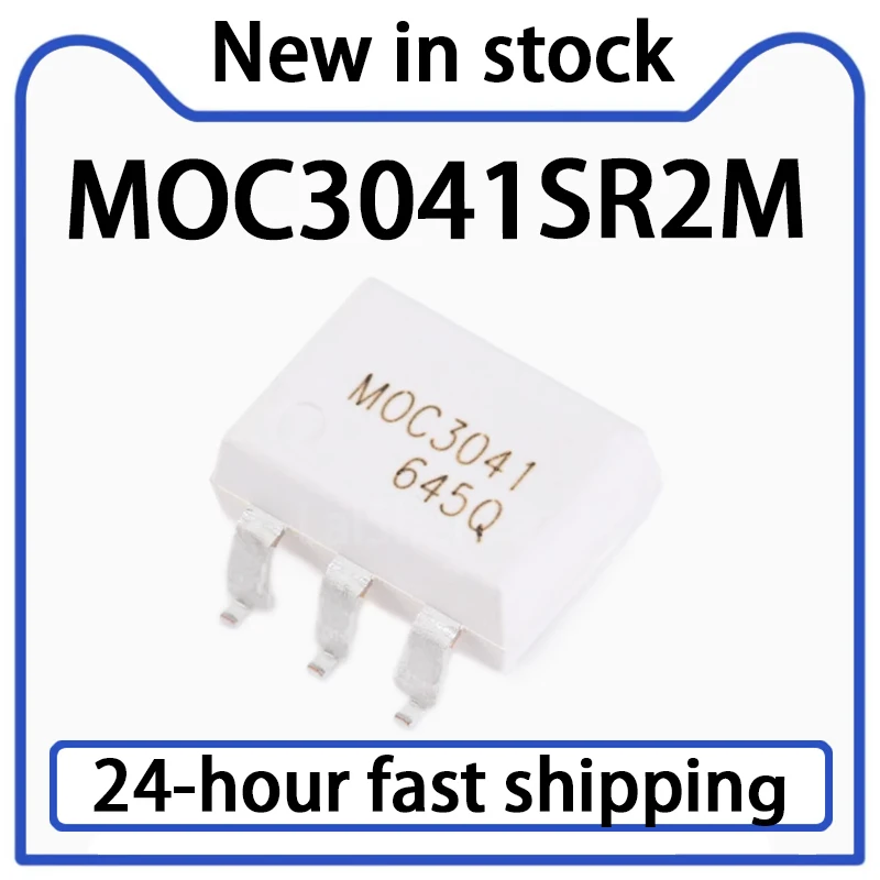 10PCS MOC3041 MOC3041SR2M SMT SOP-6 Optocoupler Chip Stock