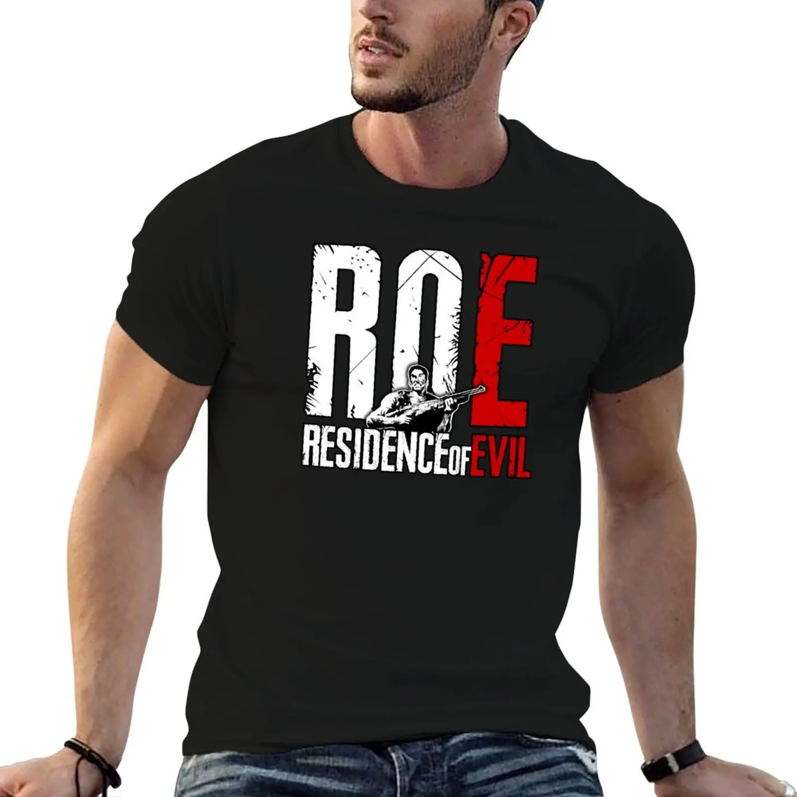 

RESIDENCE of EVIL logo T-Shirt cotton t shirts high quality man t shirt graphic T-Shirt