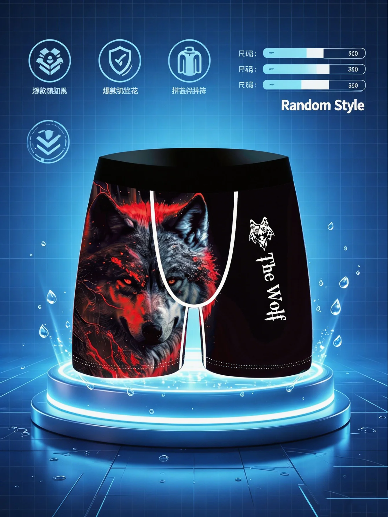 50 Men's Flat Corner Underwear - Lucky Surprise Mystery Underwear Random 4 Pieces - Birthday, Christmas, Father's Day Gifts