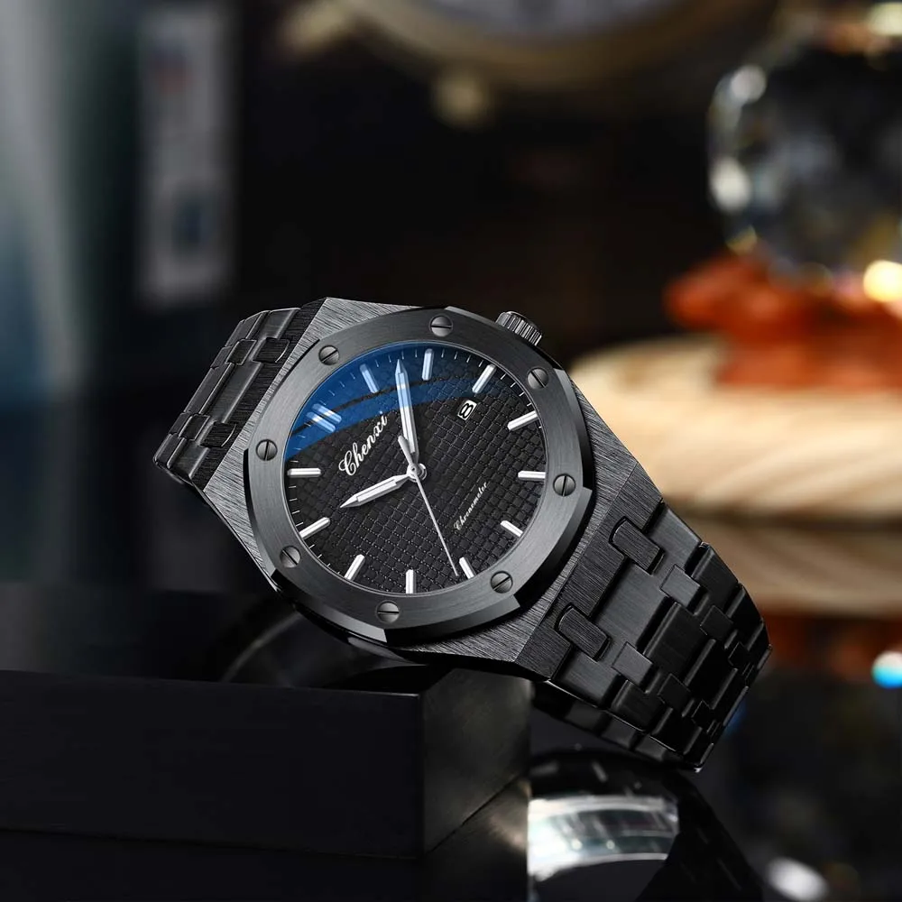 

CHENXI мужские часы из нержавеющей стали модные трендовые наручные часы светящиеся и водонепроницаемые мужские наручные часы relogio feminino reloj