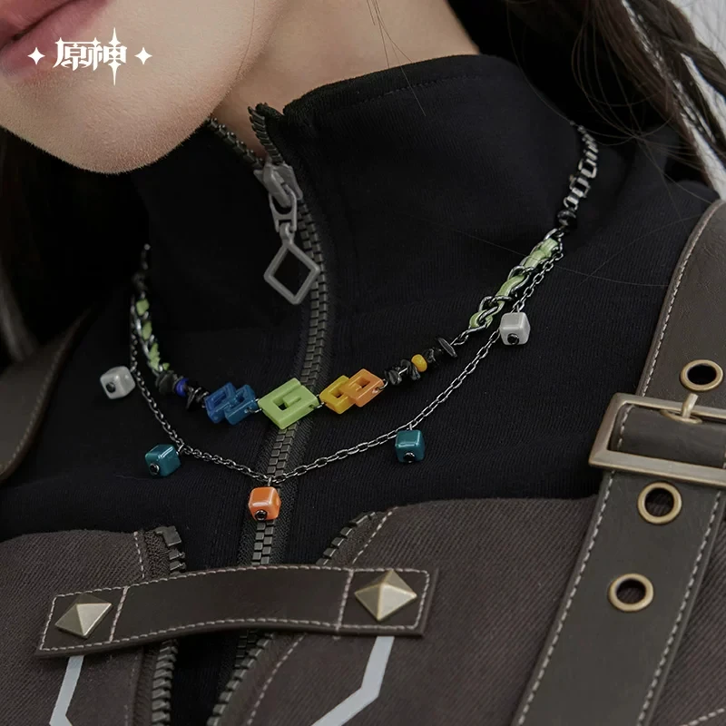 Kinich Anime Honkai: Star Rail Pendant Jewelry Long Chain Cartoon Ornament Metal Double-layer Necklaces Woman Accessories Gift