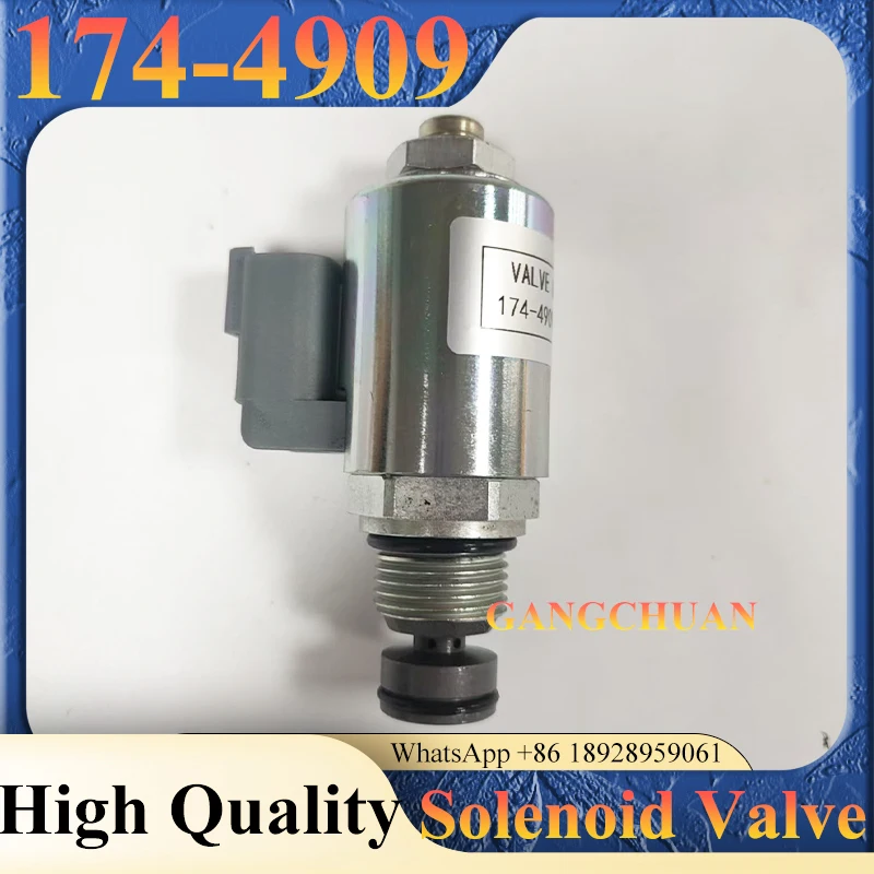 174-4909 Graafmachine Motor Magneetventiel Brandstofuitschakeling Solenoïde 1744909 voor D6N D6R D7R Tractor