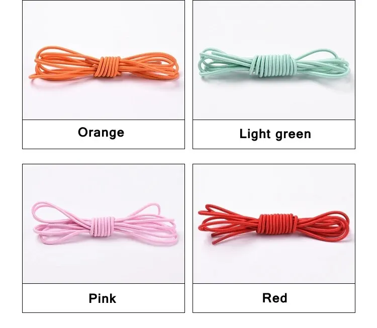 Modische Schnürsenkel ohne Krawatte, elastische Schnürsenkel, Sneakers, flache Schnürsenkel ohne Krawatten, für Kinder und Erwachsene, schnelle Schnürsenkel, Einheitsgröße, passend für alle Schuhe – Detail 8