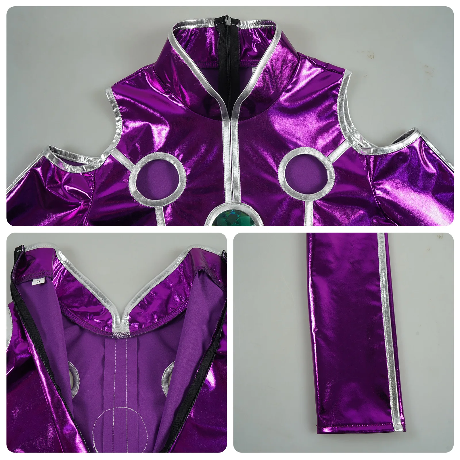 

Starfire Cosplay Costume Raven Jumpsuit Adults, Anime Stage Performance Outfit