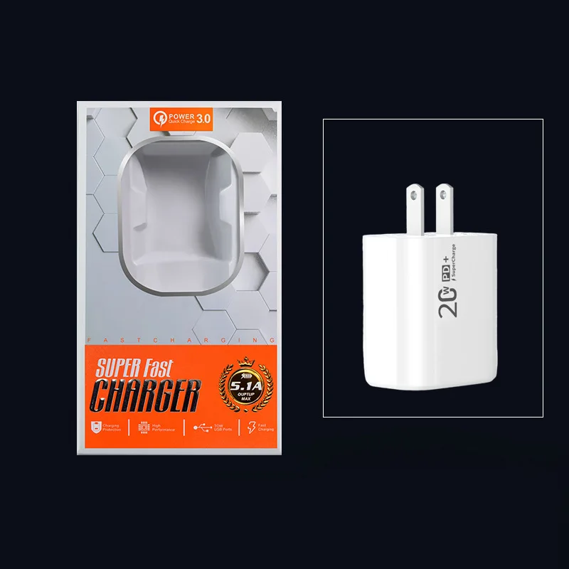 

PD 20W USB Type C Charger US UK EU Adapter Fast Charger For iPhone 12 Quick Charge 3.0 USB C for Xiaomi