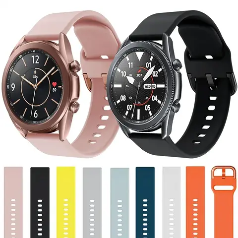 Bracelet en Silicone pour Samsung Galaxy Watch 3 4 5 pro 6 classique 45mm 41mm 20mm 22mm bracelet de montre pour Huawei Watch GT 3 GT3 46mm 42mm