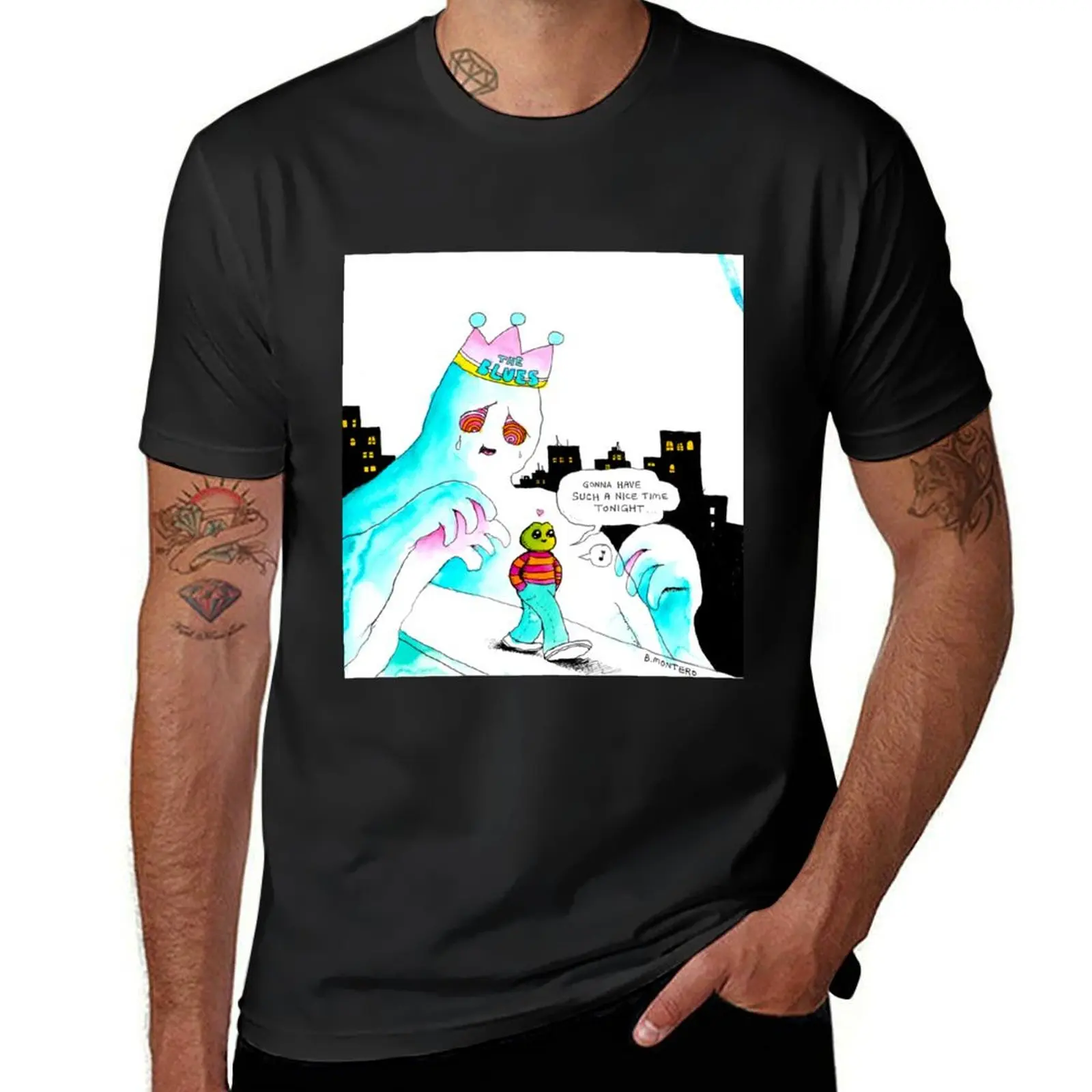 

The Blues T-Shirt vintage clothes hippie clothes fruit of the loom mens t shirts