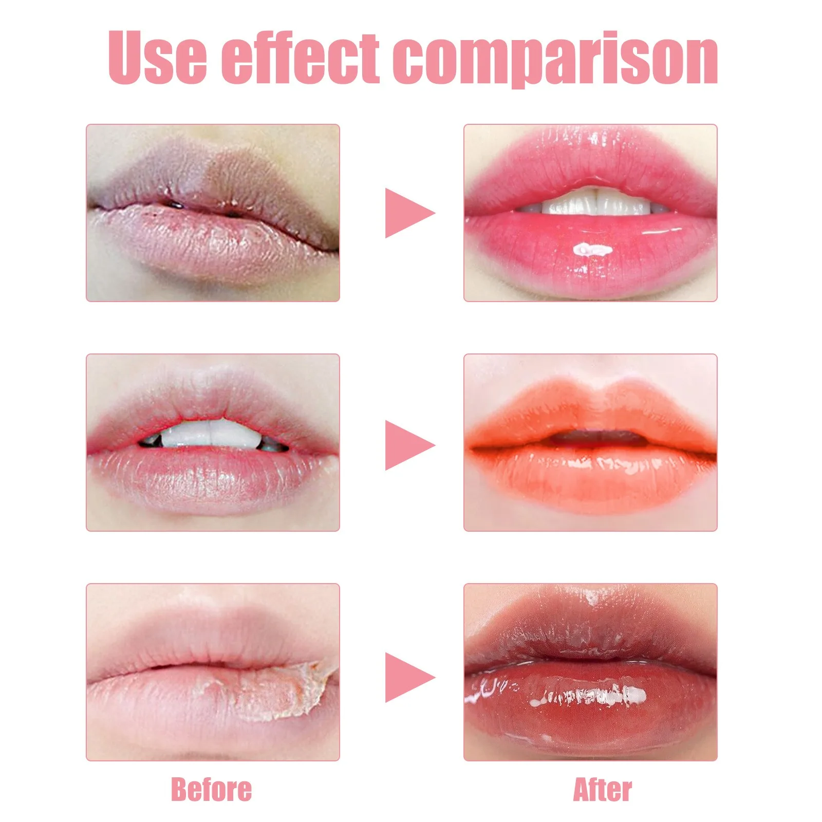 Crystal Jelly Moisturizing Lip Oil Plumping Lip Gloss Makeup Sexy Plump Lip Glow Oil Tinted Lip Plumper 6ml 1 Piece