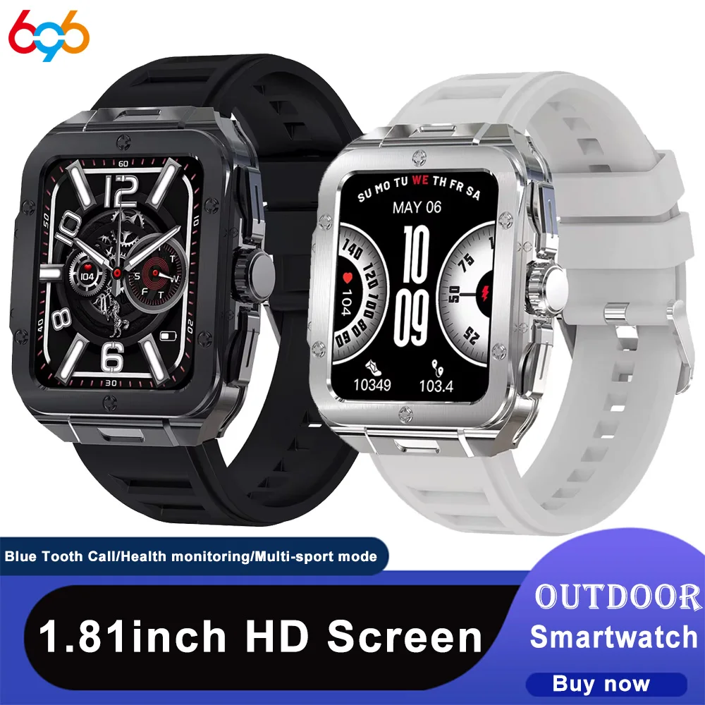 696 Information Reminder Smart Watch Blue Tooth Call Smartwatch AI Voice Assistant Health Heartrate Fitness Waterproof Stopwatch