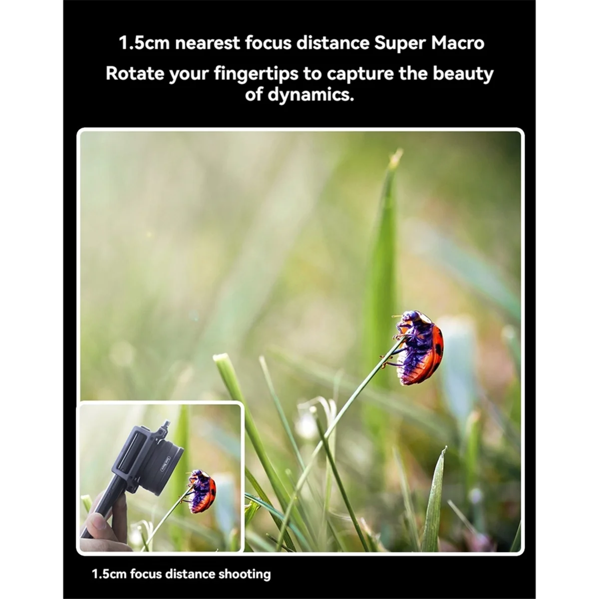 

【Поднижение цены】Макрообъектив APEXEL Zoom 100 мм для комплекта объективов Phone Pro с эластичным зажимом для смартфона IPhone Samsung Android