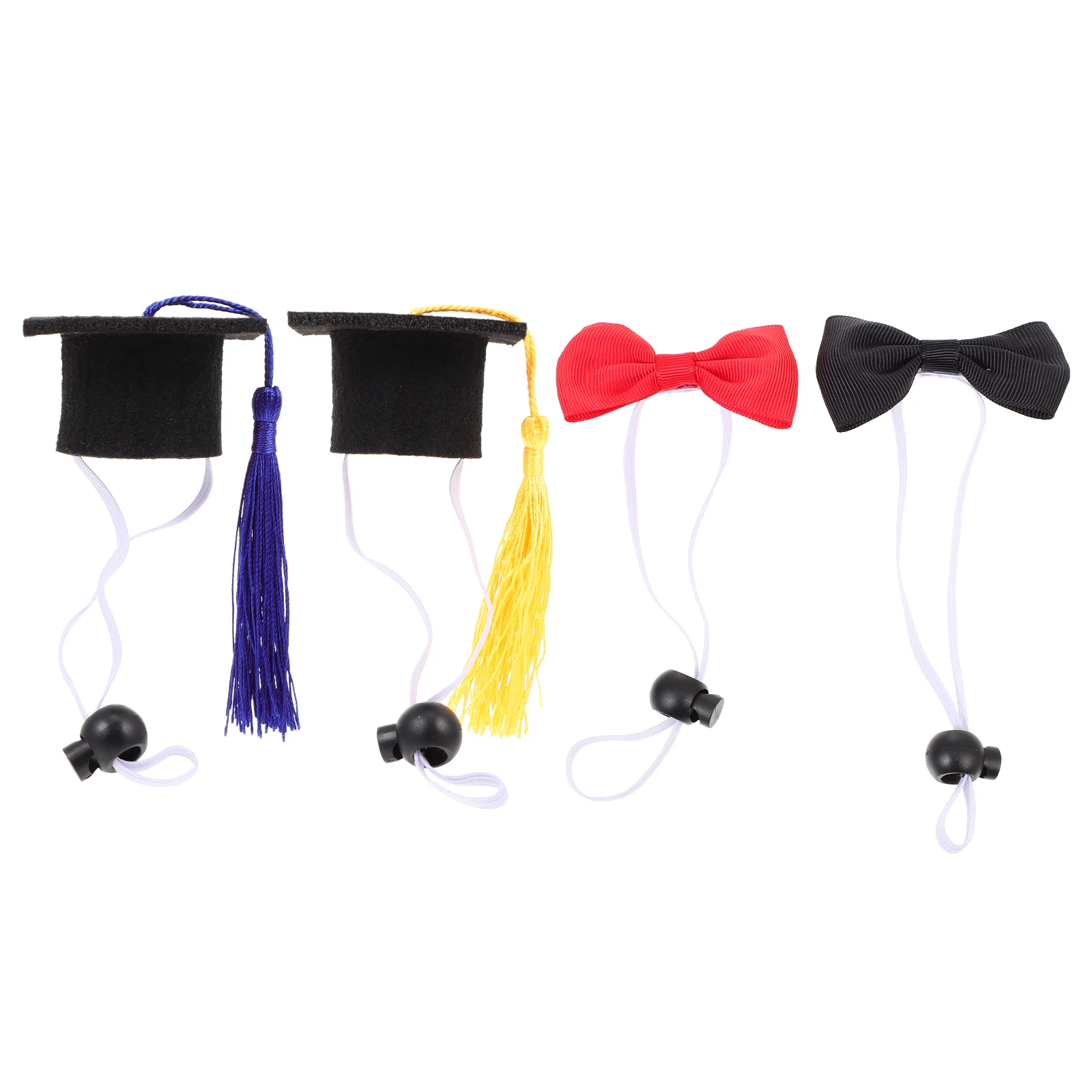 

Mini Pet Hats Adjustable Size Wear-resistant Dog Caps Decorative Graduation Season Hamster Fashion Comfortable Gift Small Pets