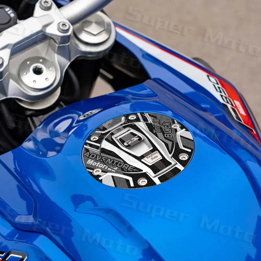 Motorcycle Frosted Fuel Tank Stickers Oil Gas Cap Protector Decal For F900 R XR F750 F850 GS M 1000 RR K1300R S 1000 XR R1250RT 4