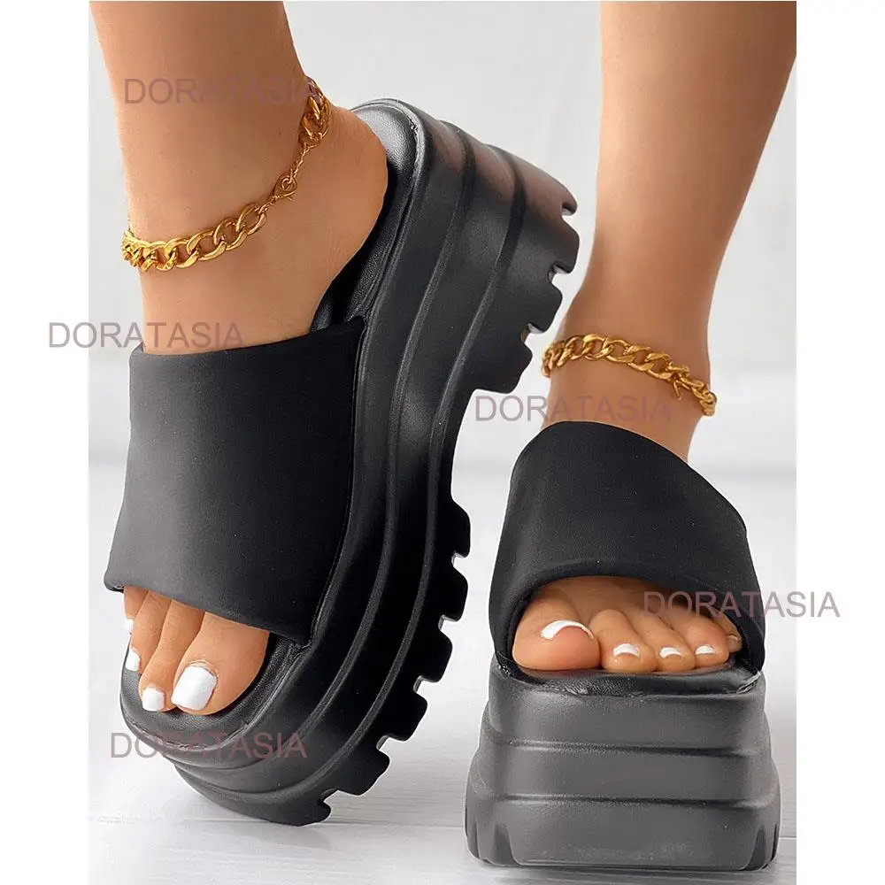 DORATASIA 2023 nowych przypadkowych kobiet Gladiator buty grubym dnem platformy klapki damskie rzym moda wygodne letnie wysokiej jakości buty