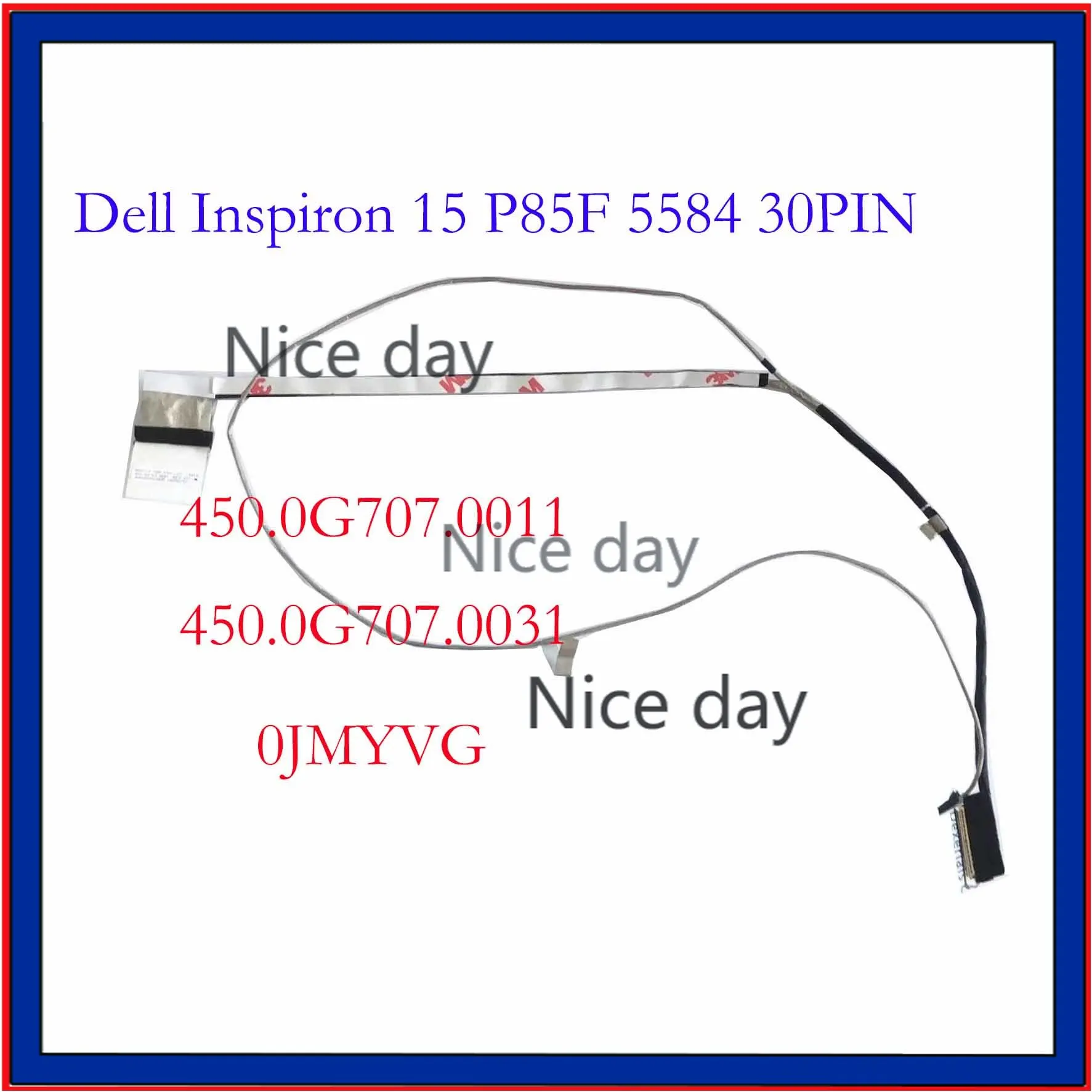 3/5/10pcs 0JMYVG 450.0G707.0011 450.0G707.0031 For Dell Inspiron 15 P85F 5584 BOLT 15 30PIN Non-Touch FHD LCD Cable