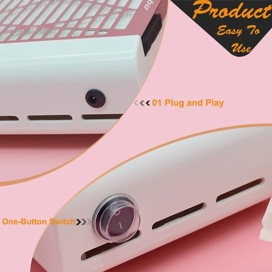 Máquina recolectora de polvo para uñas, aspiradora eléctrica de fuerte succión para uñas, Extractor de polvo para salón de uñas, polvo acrílico para uñas