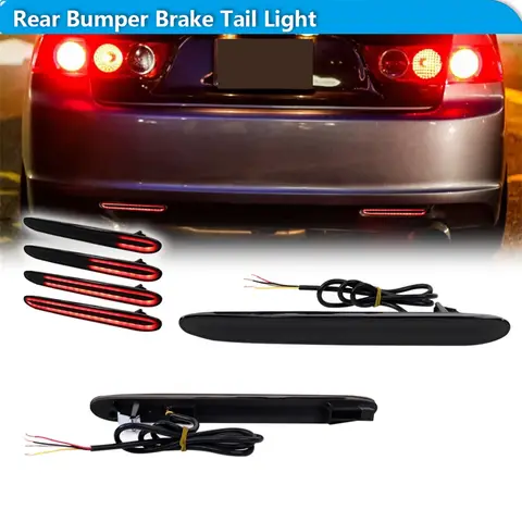 혼다 아큐라 TSX 어코드 오디세이 CR-V 엘리먼트 리어 범퍼 리플렉터 테일/브레이크 라이트 LED 리어 안개등 (다이나믹 방향지시등 포함)