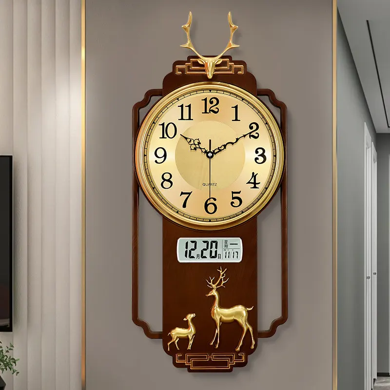 Luxury Aesthetic Clock Wall Living Room Digital Interior Modern Creative Wall Watch Nordic Design Horloge Murale Wall Decor