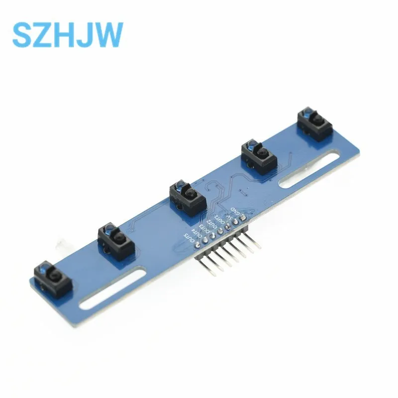 5-weg Schwarz und Weiß Linie Identifikation Sensor Modul Tracking Intelligente Auto Infrarot Sensor TCRT5000