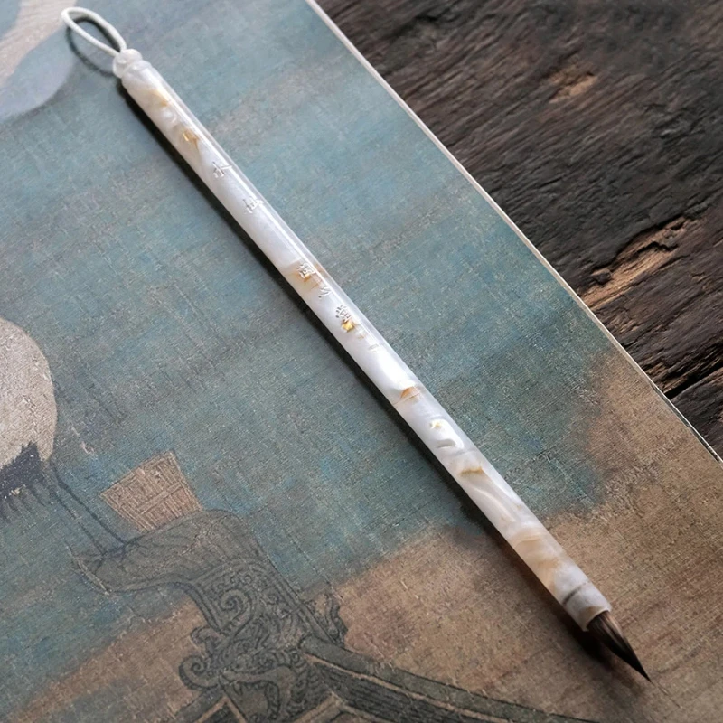 Small Regular Script Brush Set Rabbit Hair  Mixed Hair Woolen for Chinese Calligraphy Painting Tracing Acrylic Handle