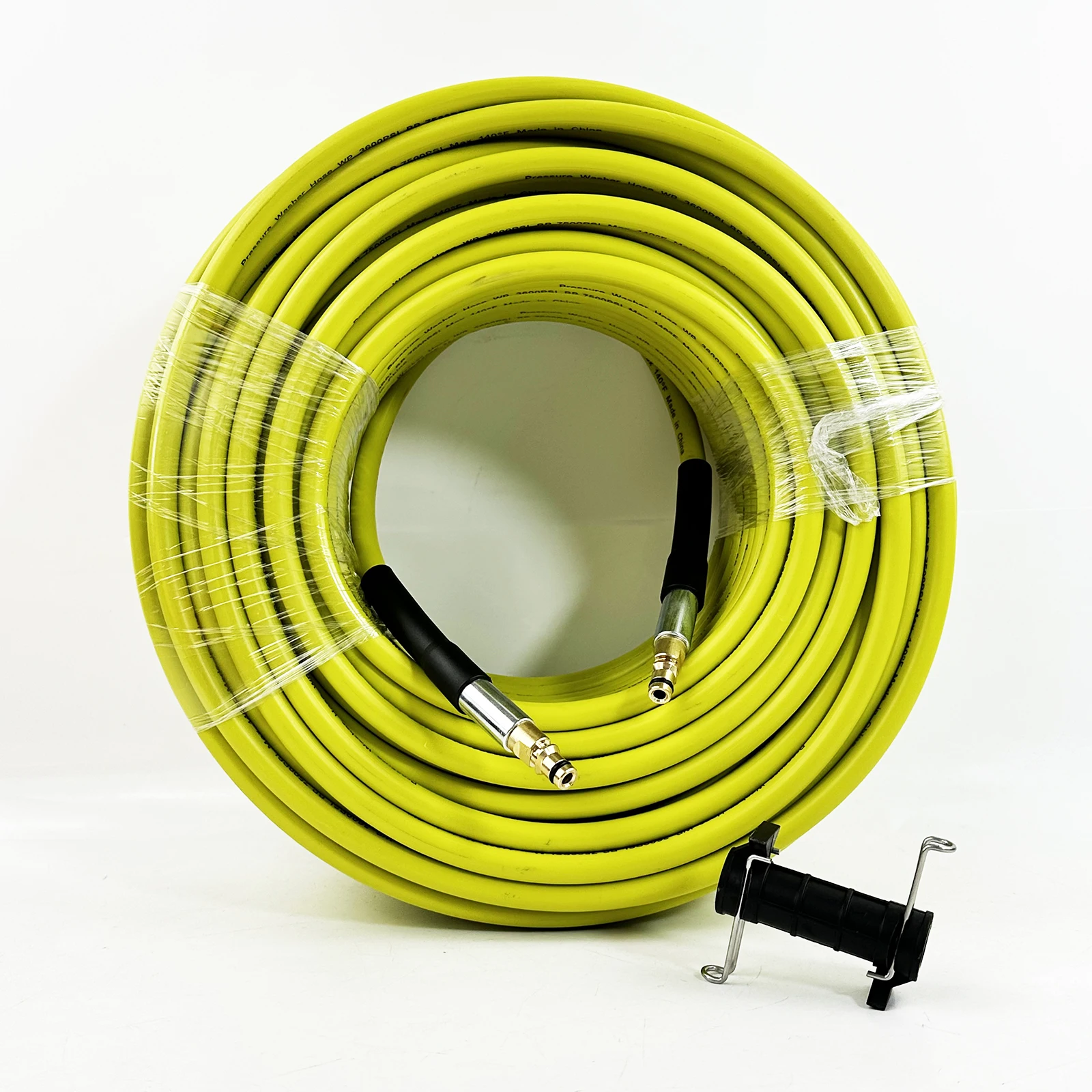 

3800 PSI/260Bar Heavy Duty Black PVC Pressure Washer Hose [0.5-50M] for Bosch/Lavor/Karcher K2-K7, Driveway & Balcony Cleaning