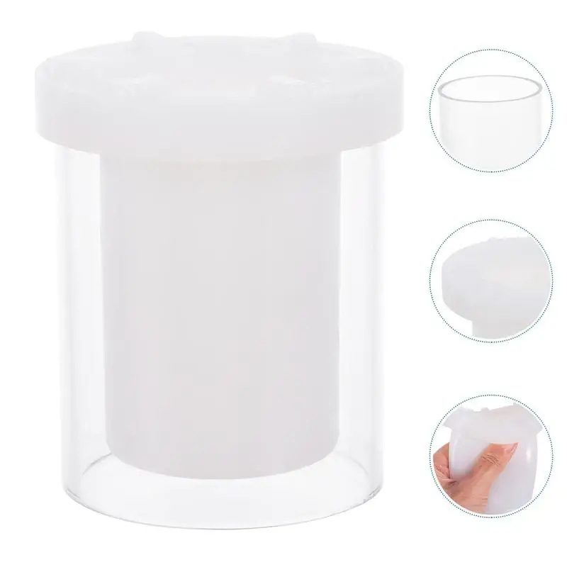 Cylindrical Hollow Mold Durable Plastic Candles Molds Silicone for Chocolate Chewing Gum Scented Candy