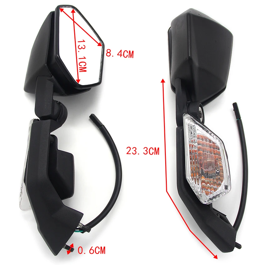 Motorcycles Side Mirror For Kawasaki ZX1000 Ninja ZX10R 2008 2009-2010 OEM:56001-0102 56001-0103 Accessories