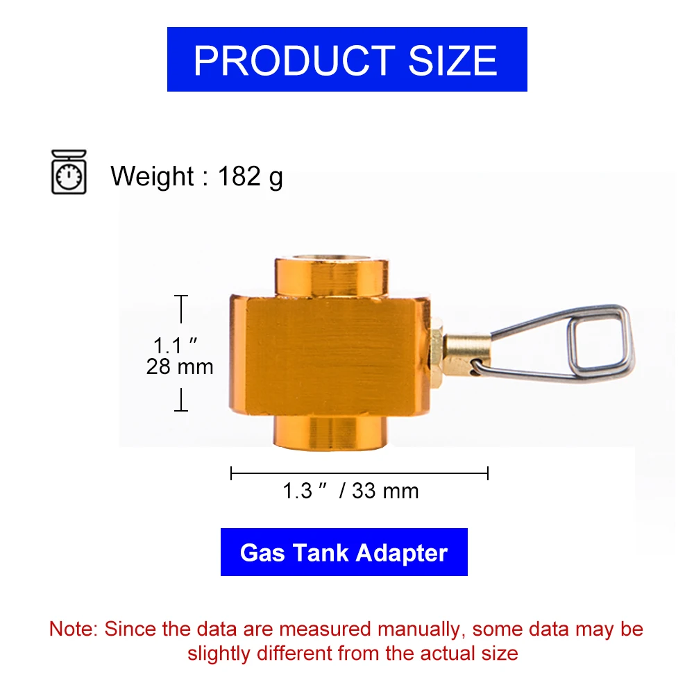 Widesea Camping Stove Refill Gas Filling Valve Butane Cylinder Tank Outdoor Burner Adapter Furnace Cookware Accessories