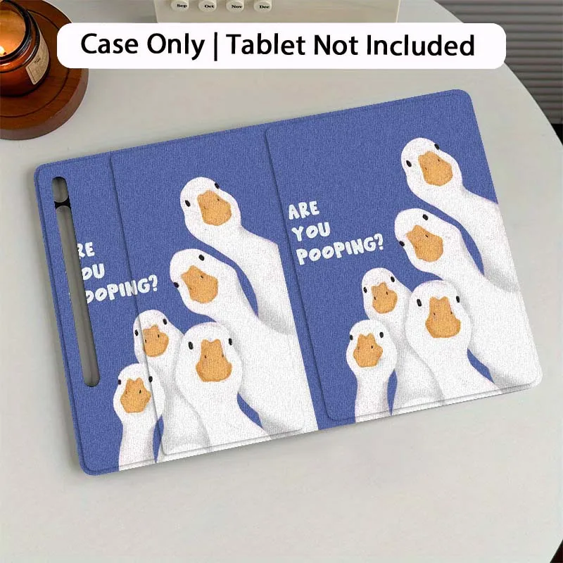 

Чехол для планшета с рисунком аниме-утки для Samsung Galaxy Tab S7 S8 S9 S10 FE Plus 12,4 13,1 дюймов