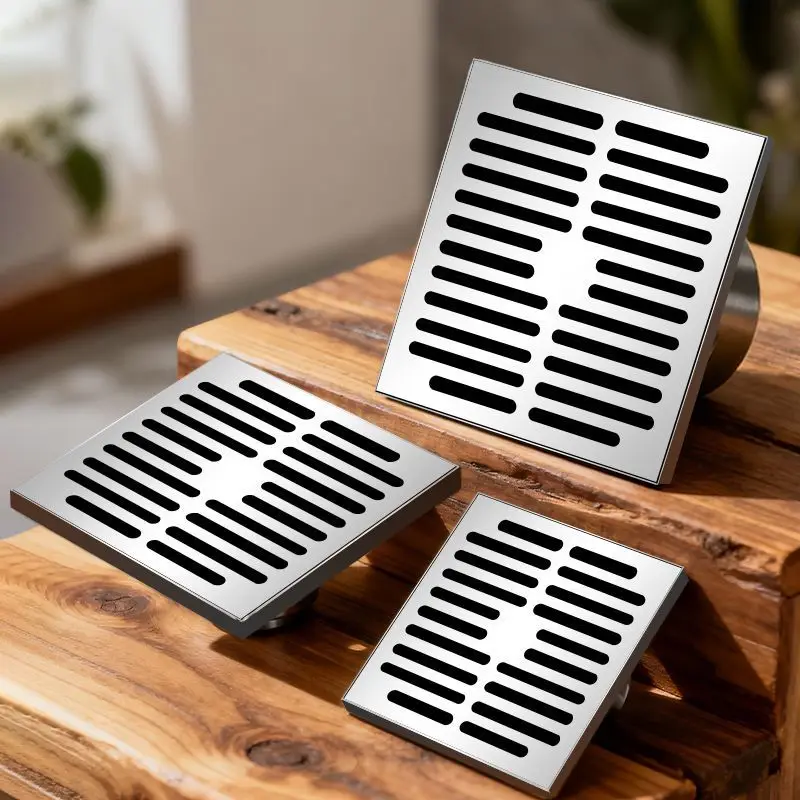Extra Large Caliber 304 Stainless Steel Floor Drain, Odor-Resistant Floor Drain for Outdoor Gardens and Courtyards