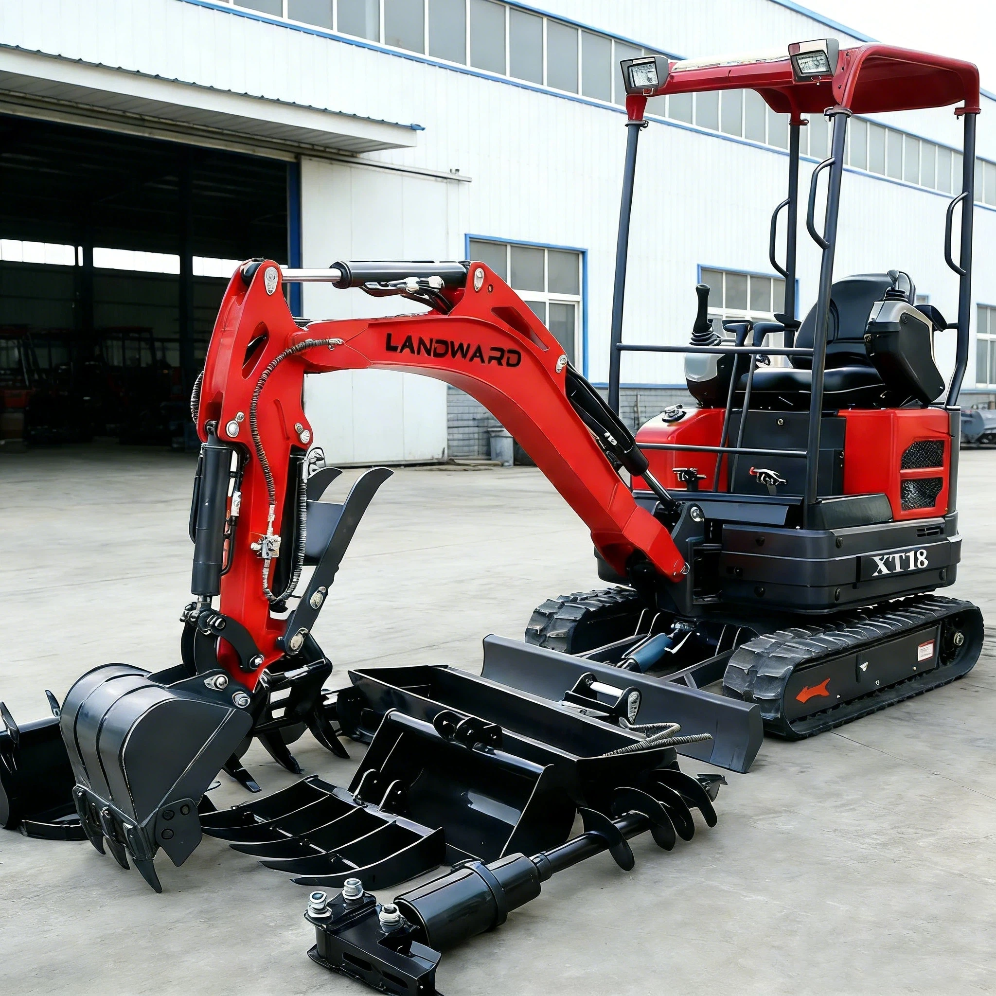 Venda quente na europa e américa miniescavadeira 1.8 ton epa/euro 5 kubota motor escavadeira agrícola personalizada