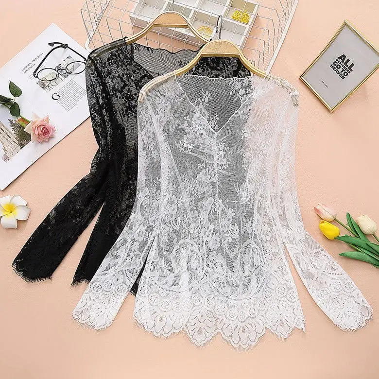 

Новая кружевная базовая рубашка для женщин, сексуальный сетчатый топ с длинными рукавами и v-образным вырезом