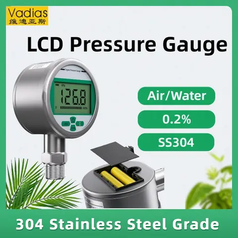압력 게이지 10Mpa 20Mpa 50Mpa 디지털 디스플레이 압력 게이지 지능형 M20*1.5 G1/2 LCD 압력 게이지
