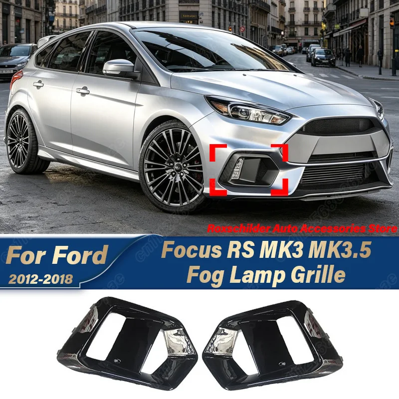 

For Ford Focus RS MK3 MK3.5 2012 2013 2014 2015 2016 2017 2018 Automobile Front Bumper Air Knife Body Modification Kit