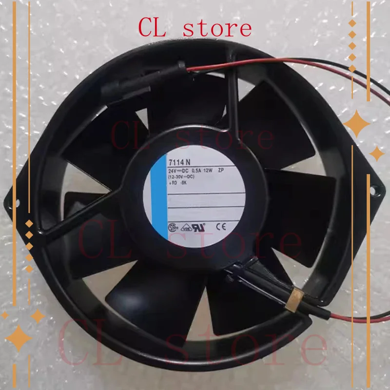 

7114N 24 В 12 Вт 150*38 высокотемпературный вентилятор для оборудования