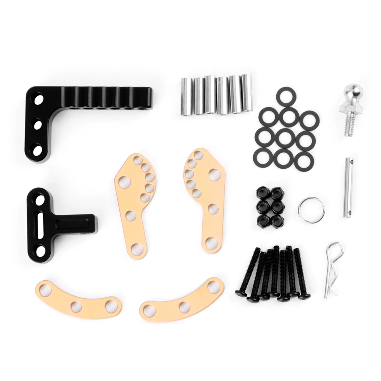 DashRC Trailer Hitch อุปกรณ์เสริมโลหะปรับ Trailer Tow Hook สําหรับ 1/10 RC Crawler TRX4 SCX10 GEN7 GEN8 อัพเกรด