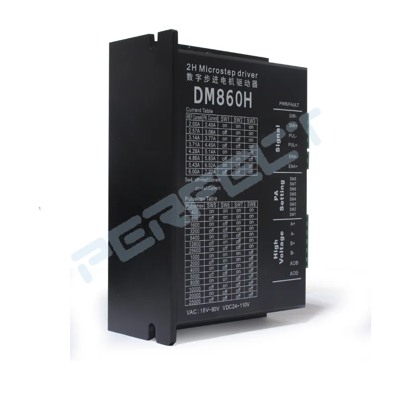 DM860H محرك متدرج سائق مايكرو تيار مستمر فرش السيارات قذيفة لآلة الحفر باستخدام الحاسب الآلي Nema23 34 المعدات الكهربائية بالجملة