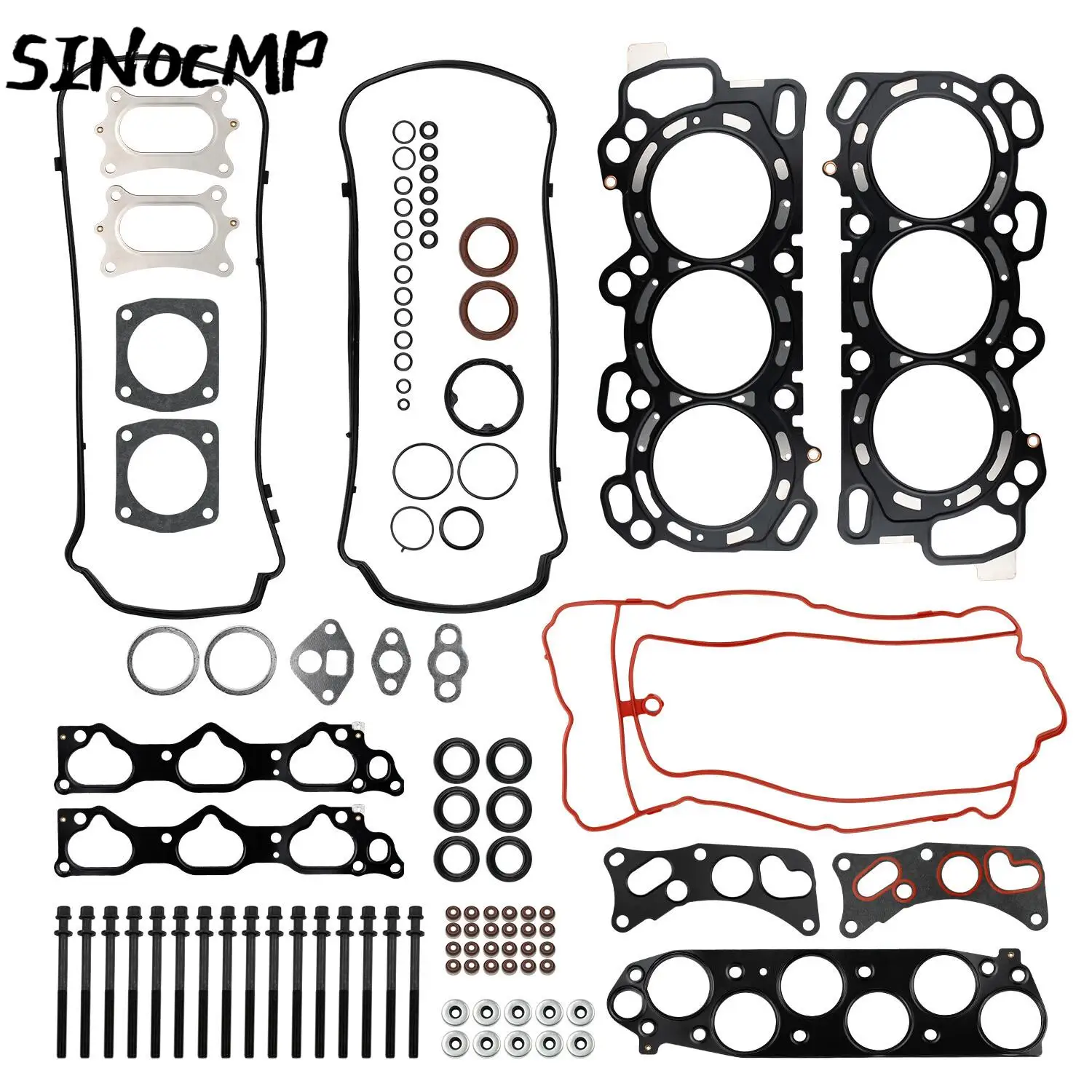 

1 комплект прокладок головки двигателя с болтами HS26509PT для Honda Odyssey Pilot 3,5 л комплекты для восстановления двигателя автомобильные детали