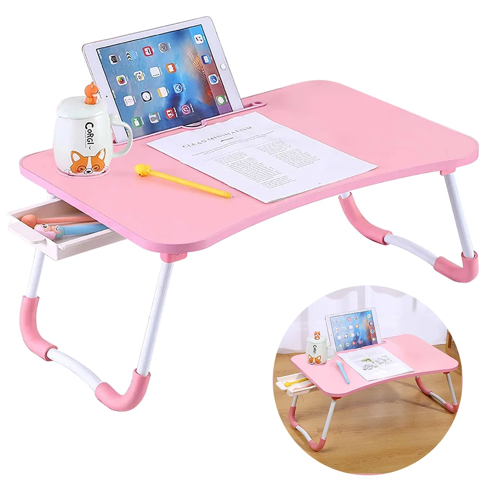 مكتب كمبيوتر محمول جديد قابل للطي للسرير والأريكة كمبيوتر محمول محمول مكتب صينية السرير مكتب للدراسة والقراءة طاولة صينية علوية للسرير #1