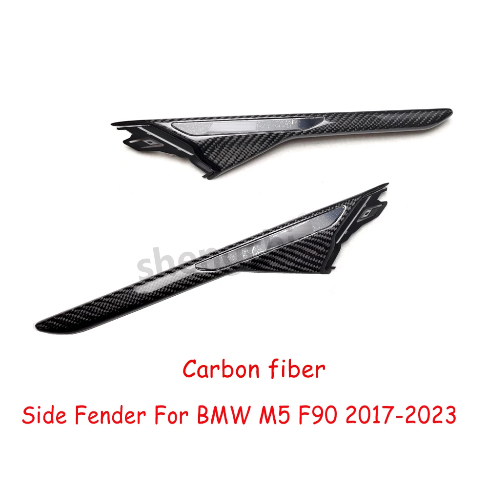 M5 F90 parafango laterale nero lucido in fibra di carbonio per BMW M5 F90 parafango laterale coperture per sfiato aria 2017-2023