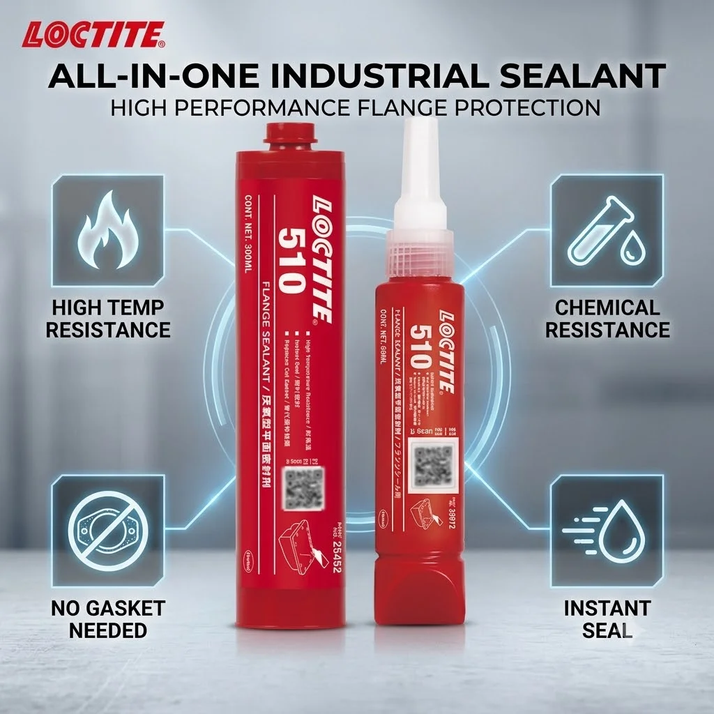 Loctite 518 510 515 Gasket Maker Flexible Flange Sealant Anaerobic Glue for Rigid Flange Original Gasketing Material